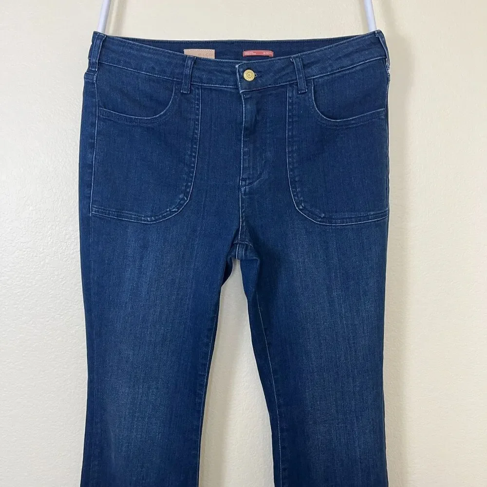 Pilcro Women Size 30P The Icon Flare Denim Jeans Casual Western Retro Festival - Picture 8 of 13